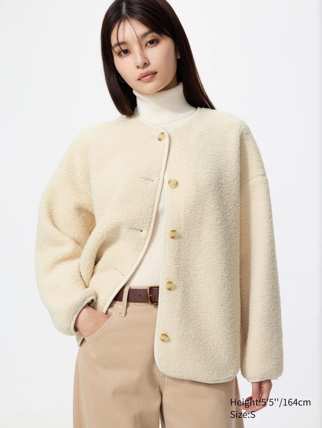 Uniqlo Ultra Pile Lined Fleece Relaxed Cardigan
