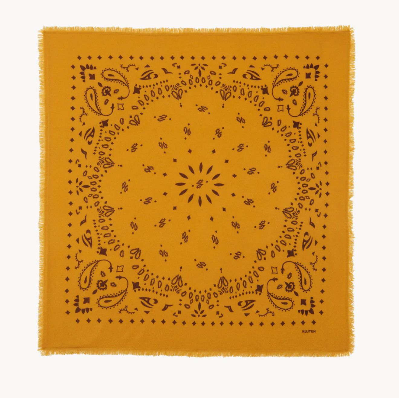 KUJTEN Bandana Large Saffron Yellow