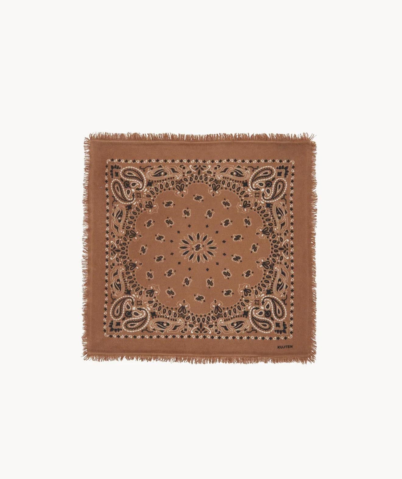 KUJTEN Small Bandana Hachi Caramelo Brown