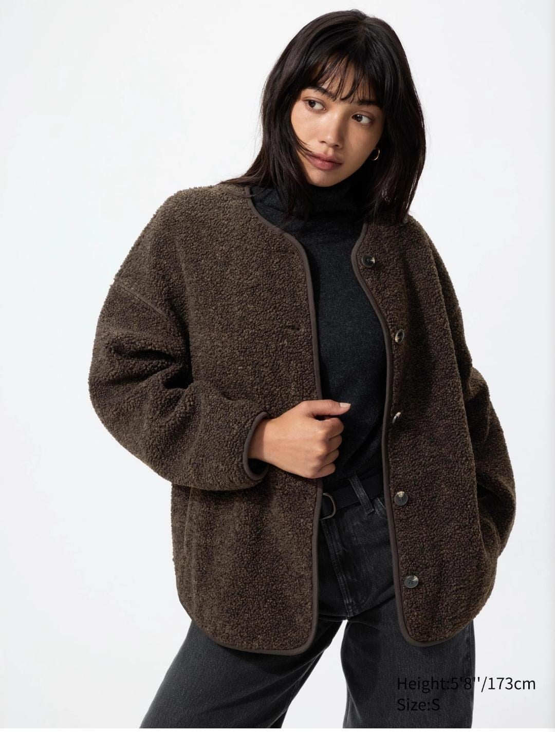 Uniqlo Ultra Pile Lined Fleece Relaxed Cardigan