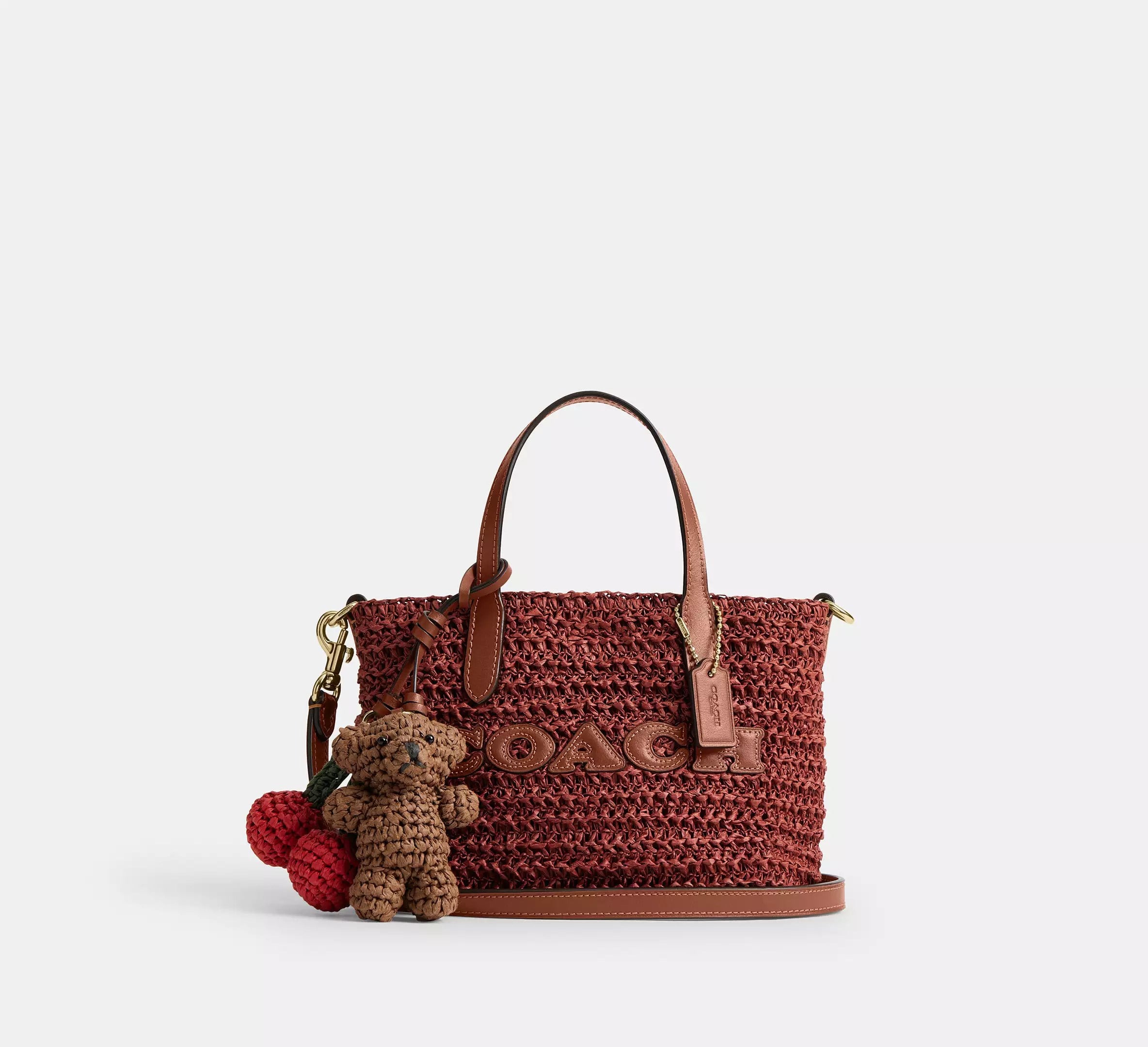 Coach Mini Tote Çanta Charm İle Birlikte