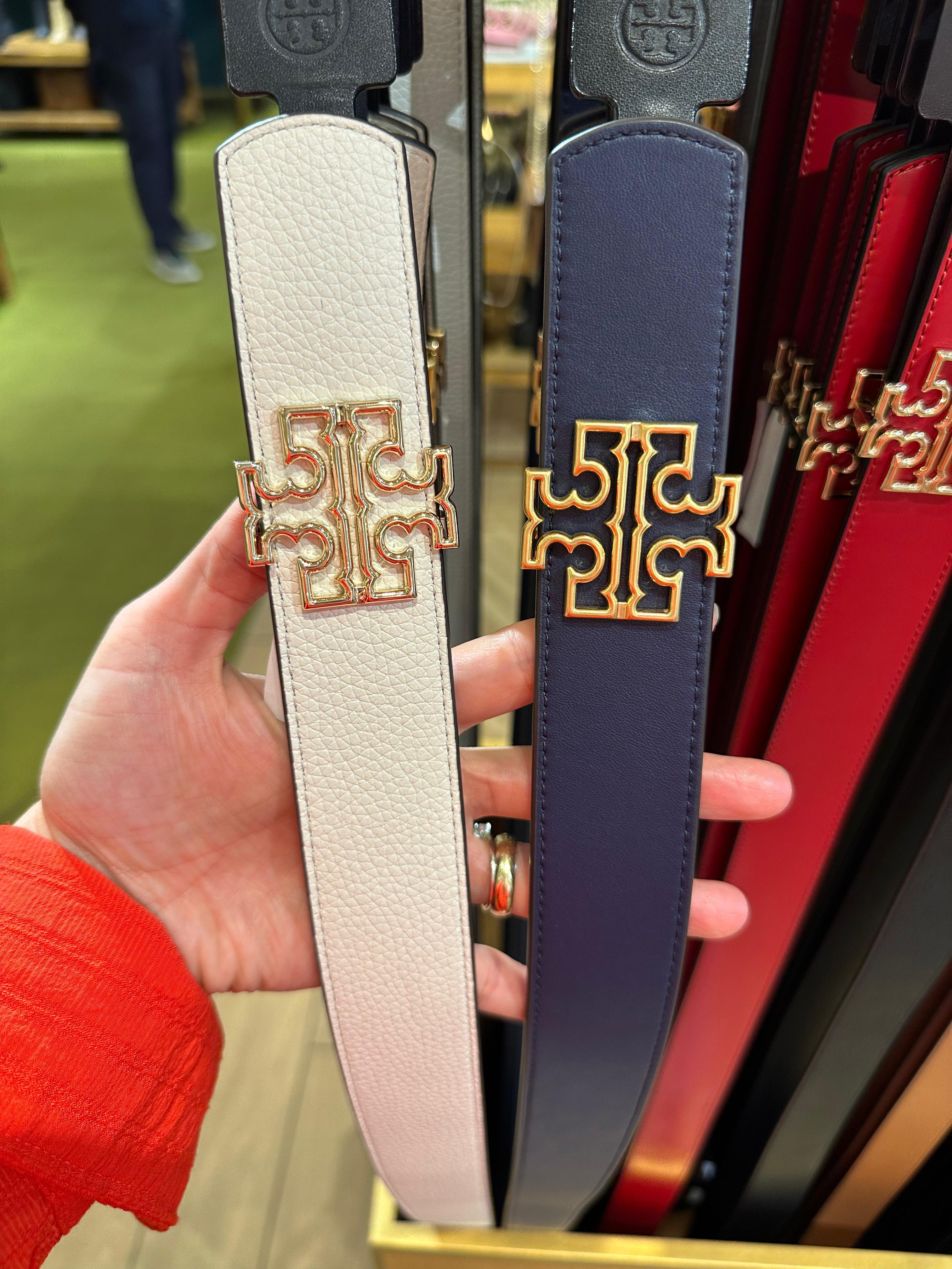 Tory Burch Çift Yönlü Kalın Kemer