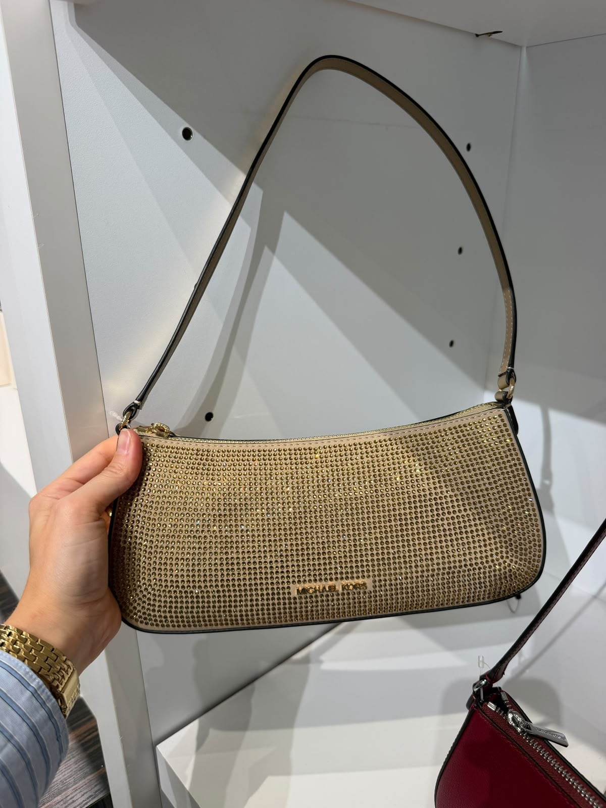 Micheal Kors Sammy Small Leather Pochette