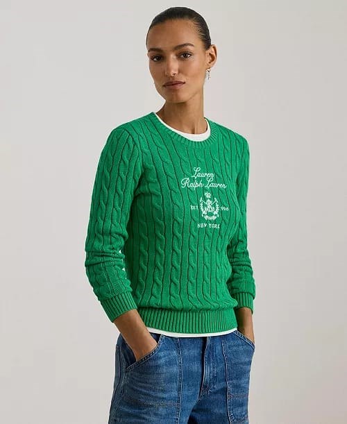 Ralph Lauren Yuvarlak Yaka Kazak