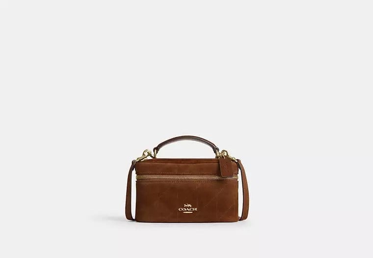 Coach Rainer Crossbody Bag Gold/Warm Brown Çanta