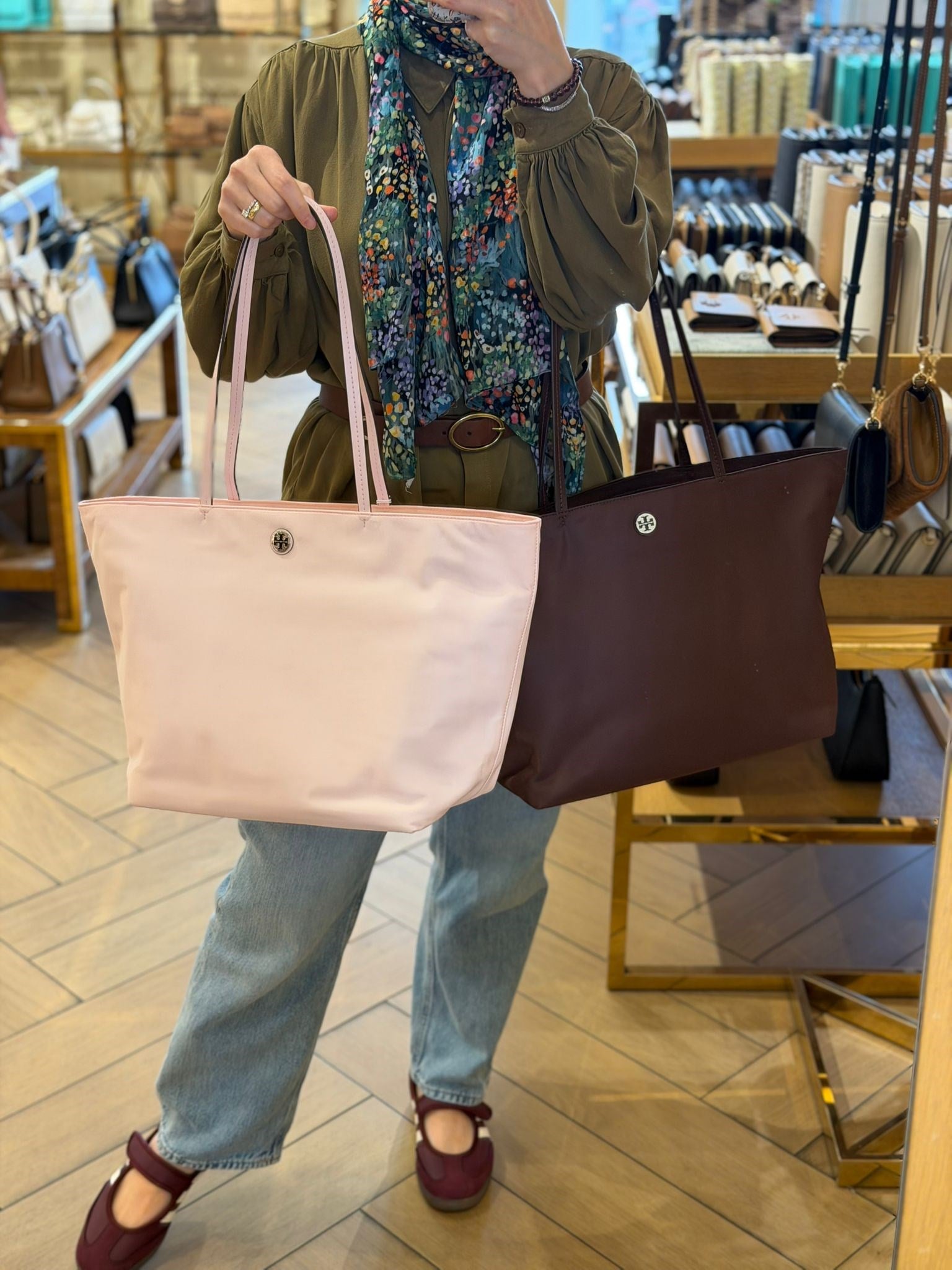 Tory Burch Paraşüt Kumaş Çanta