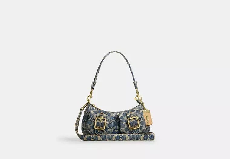 Coach Ashton Bag Gold/Denim Çanta