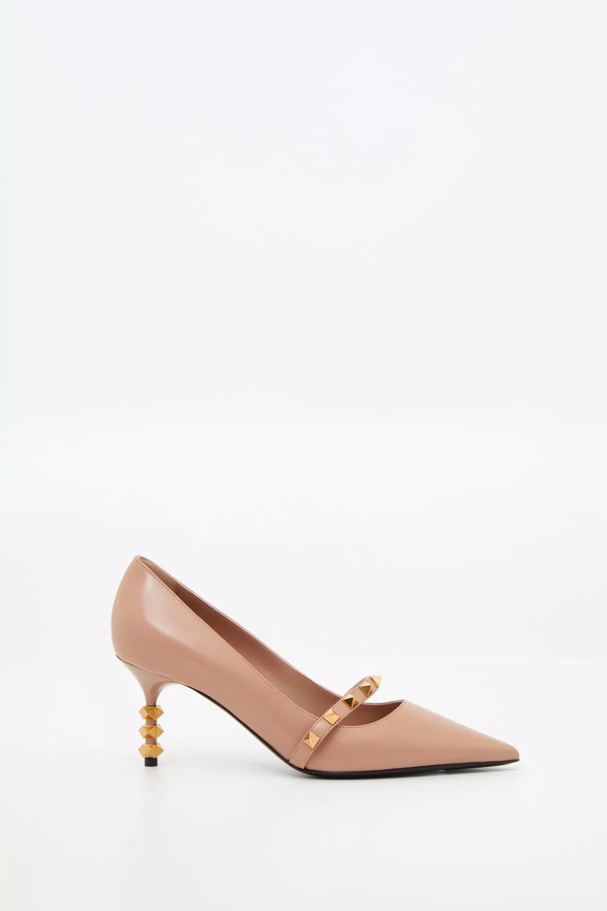 Valentino Rockstud Pump With Kidskin Sculptured Heel 70mm