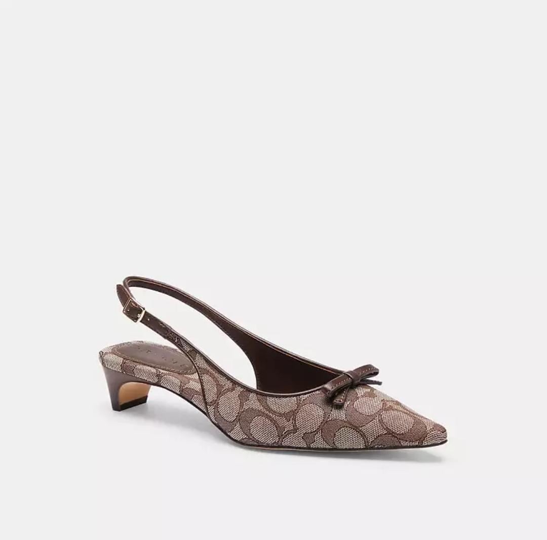 Coach Bow Slingback Heel