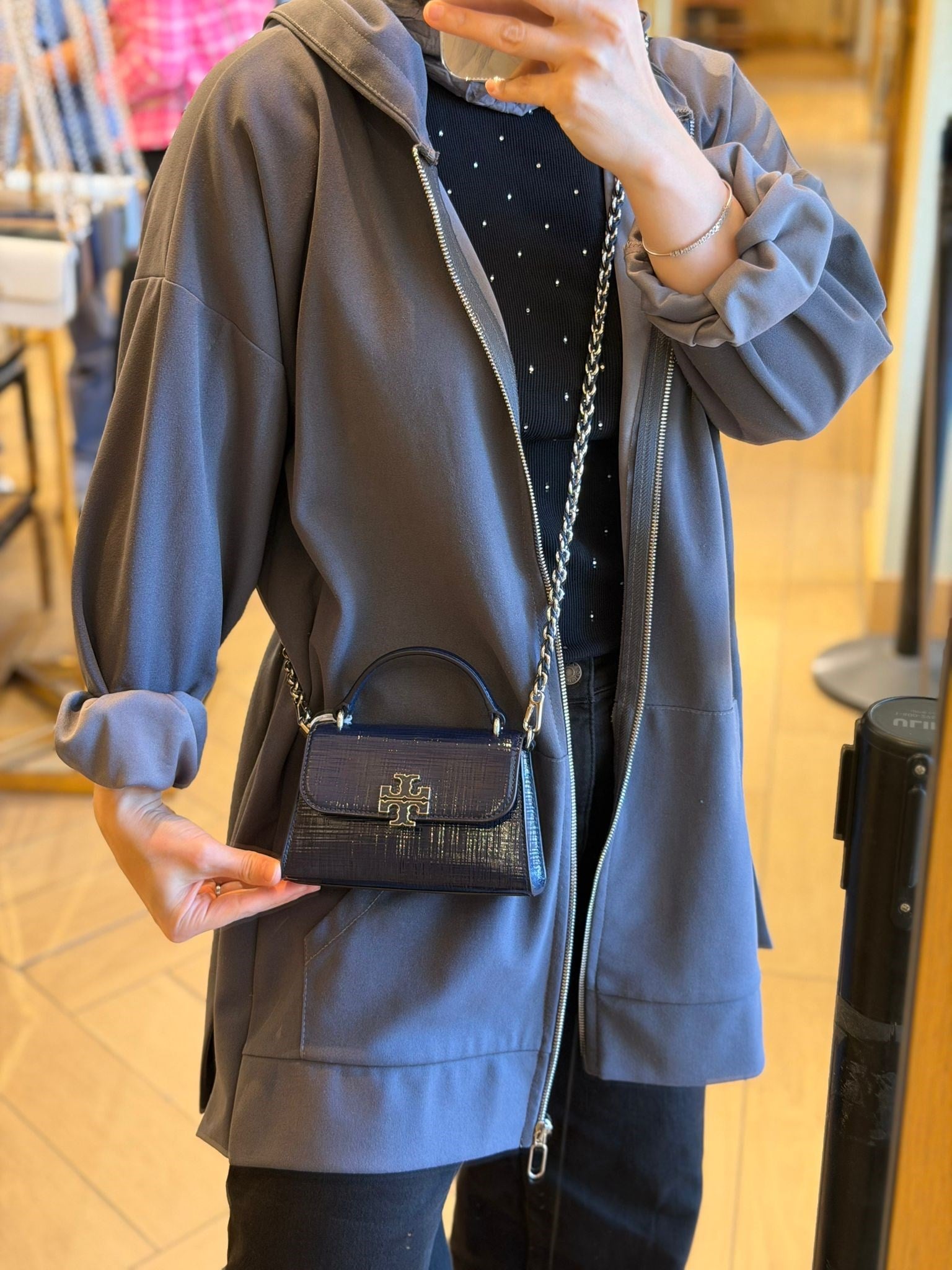 Tory Burch Mini Kulplu Britten Çanta