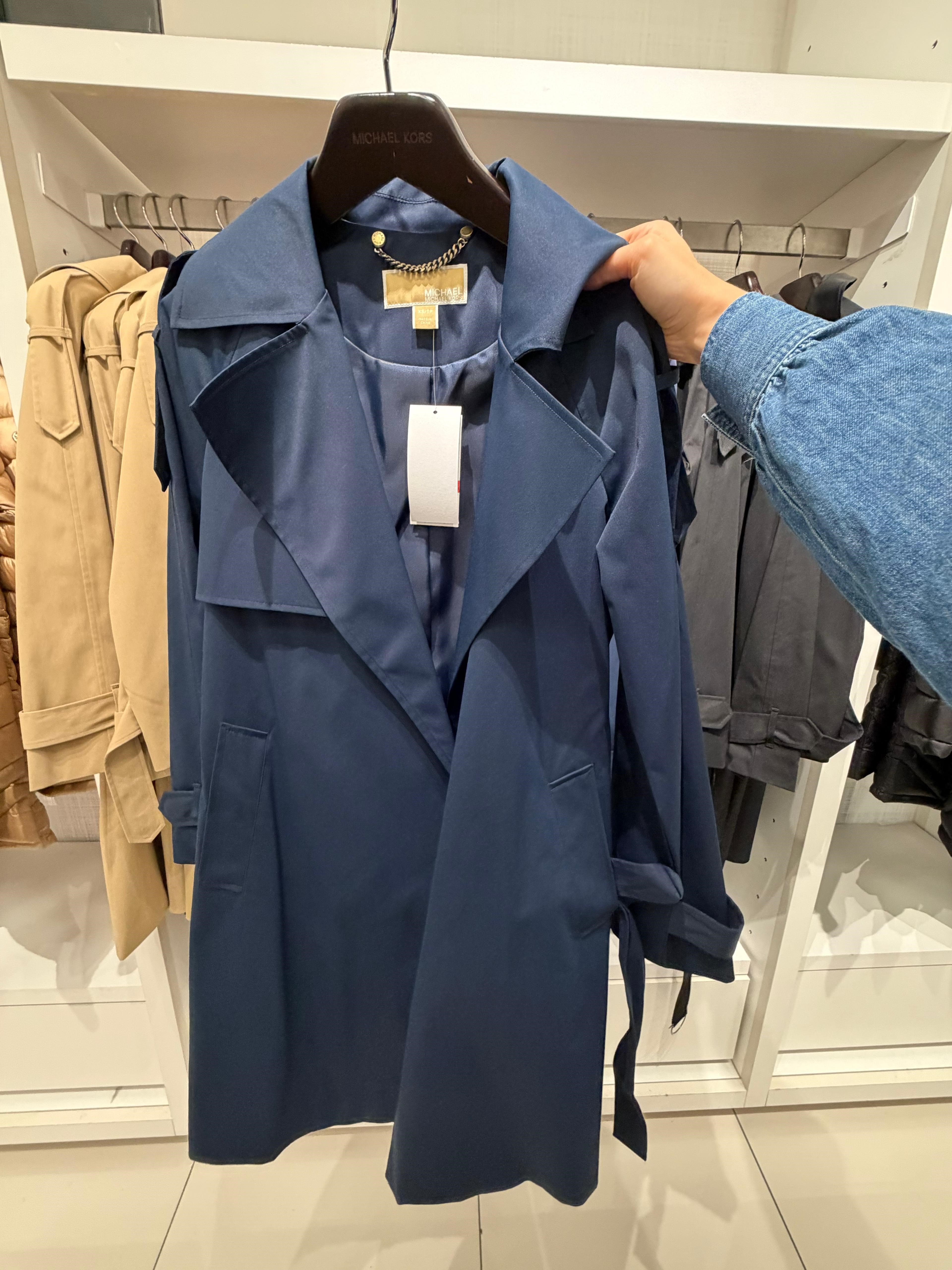 Micheal Kors Trençkot Lacivert