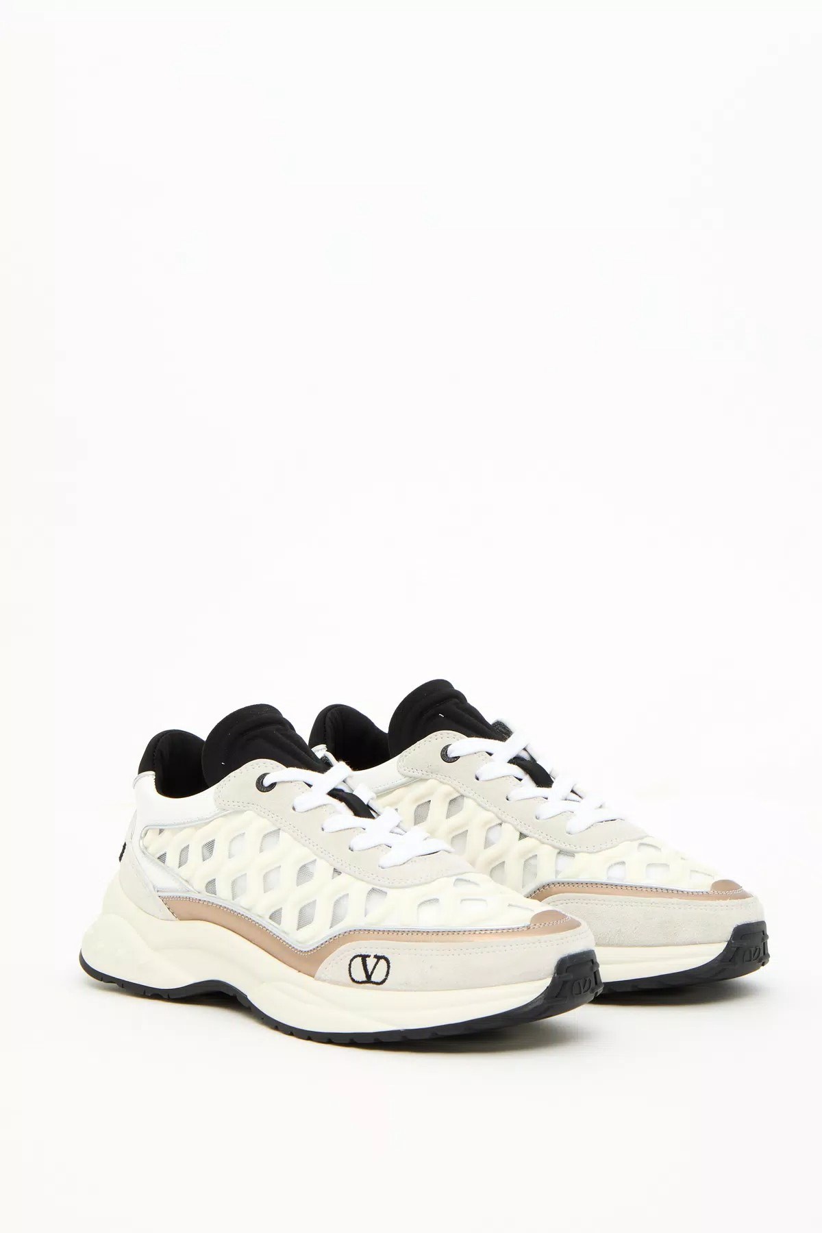 Valentino Ready Go Runner Sneaker in Fabric And Leather