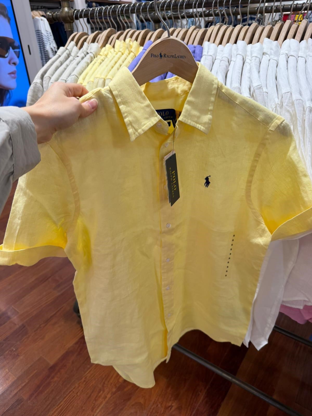 Ralph Lauren Kısa Kol Kadın Keten Gömlek