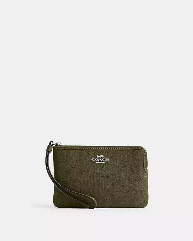 Coach Corner Zip Cüzdan