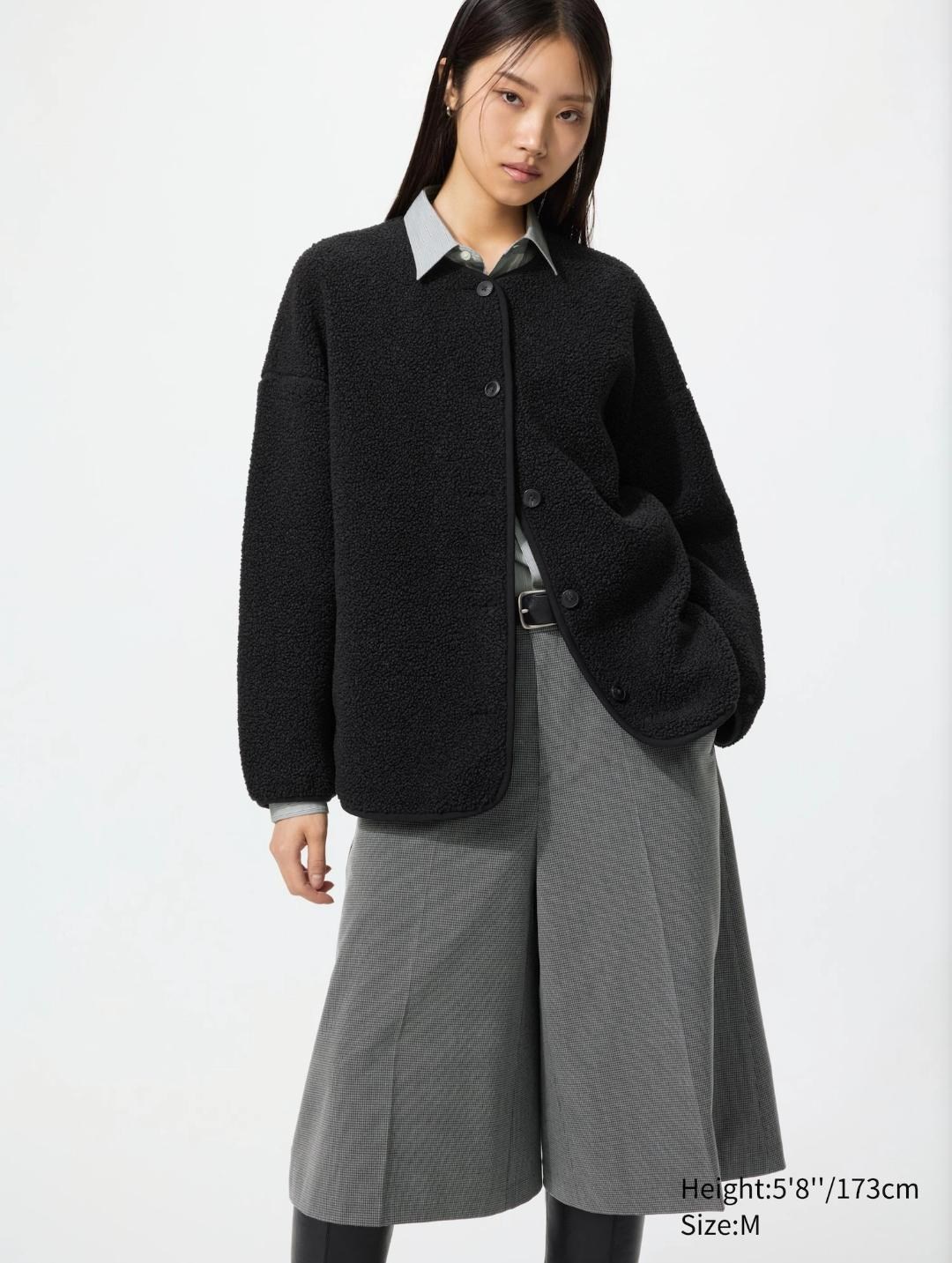 Uniqlo Ultra Pile Lined Fleece Relaxed Cardigan