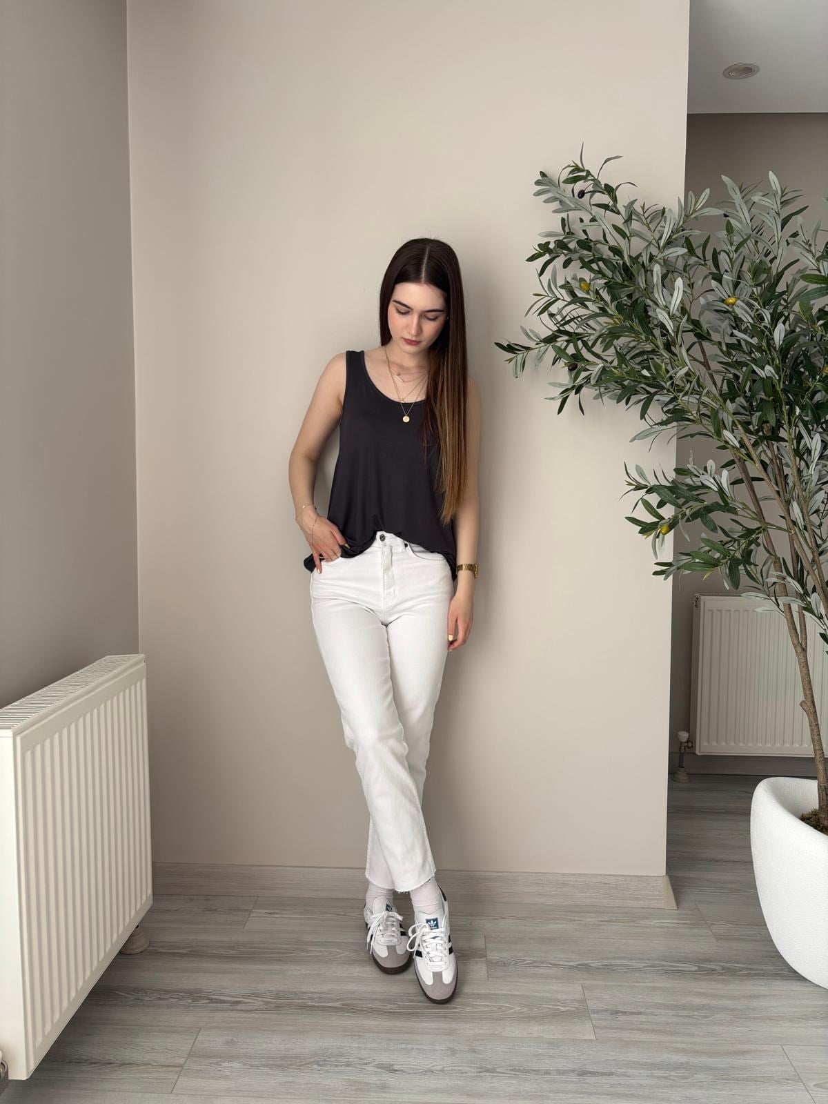 Antrasit Premium Modal Kolsuz Atlet