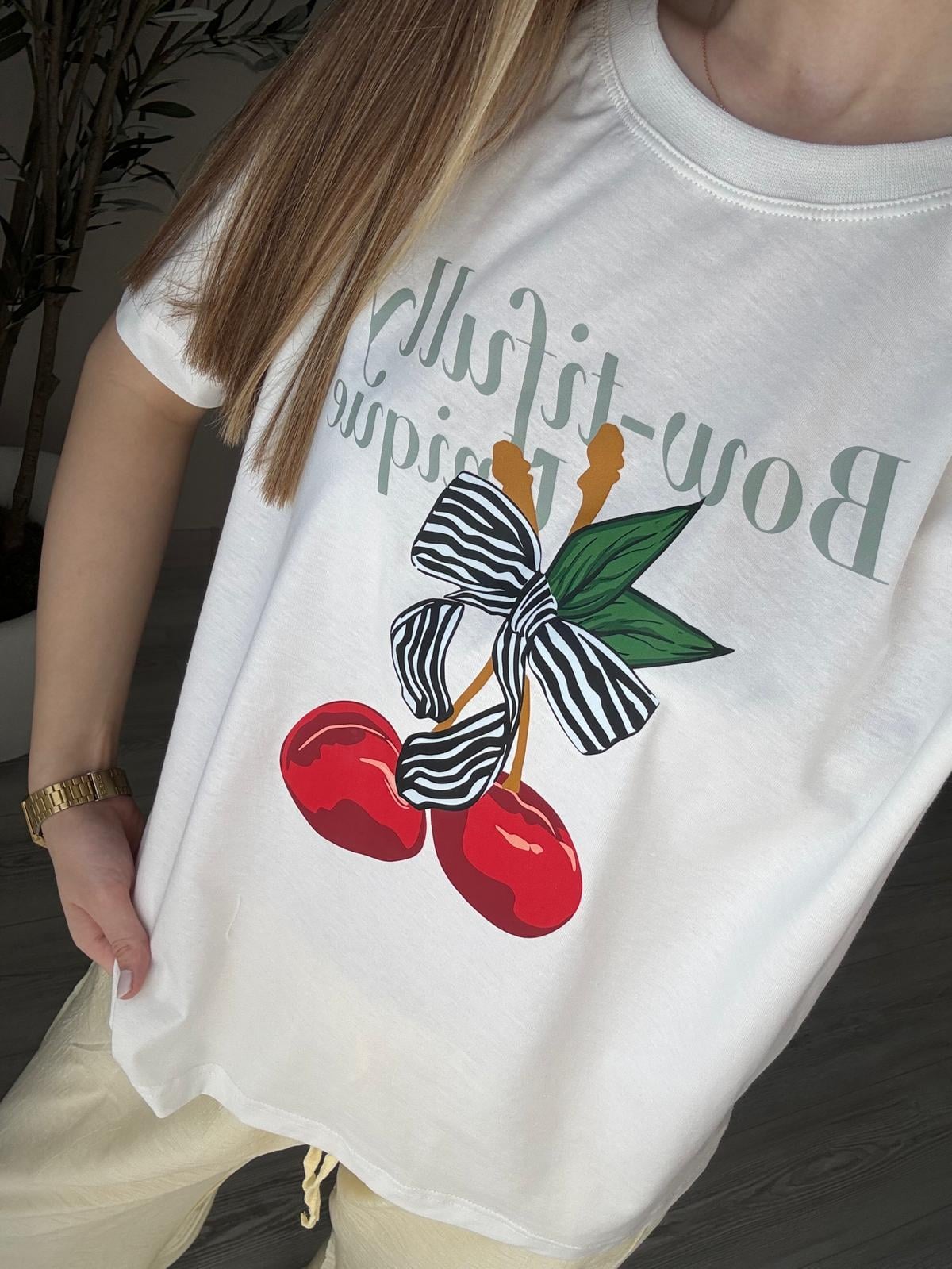 Cherries Baskılı Tişört