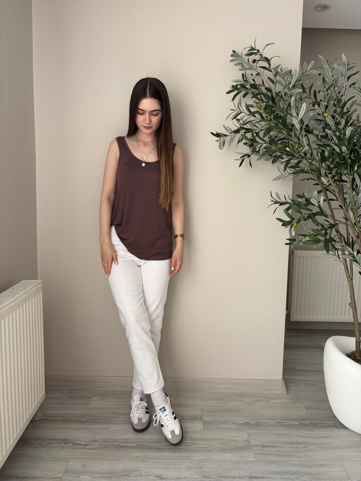 Kahverengi Premium Modal Kolsuz Atlet