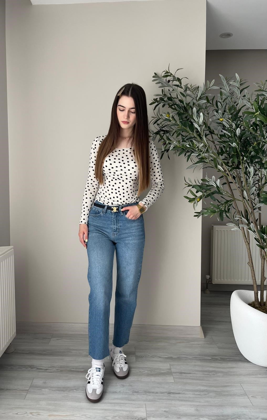 Mavi Boy Fit Kesik Paça Jean