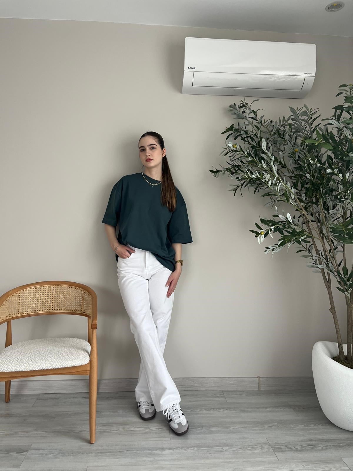 Yeşil MD Oversize T-shirt