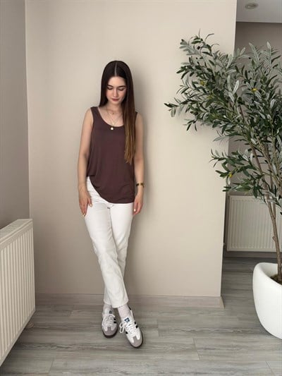 Kahverengi Premium Modal Kolsuz Atlet