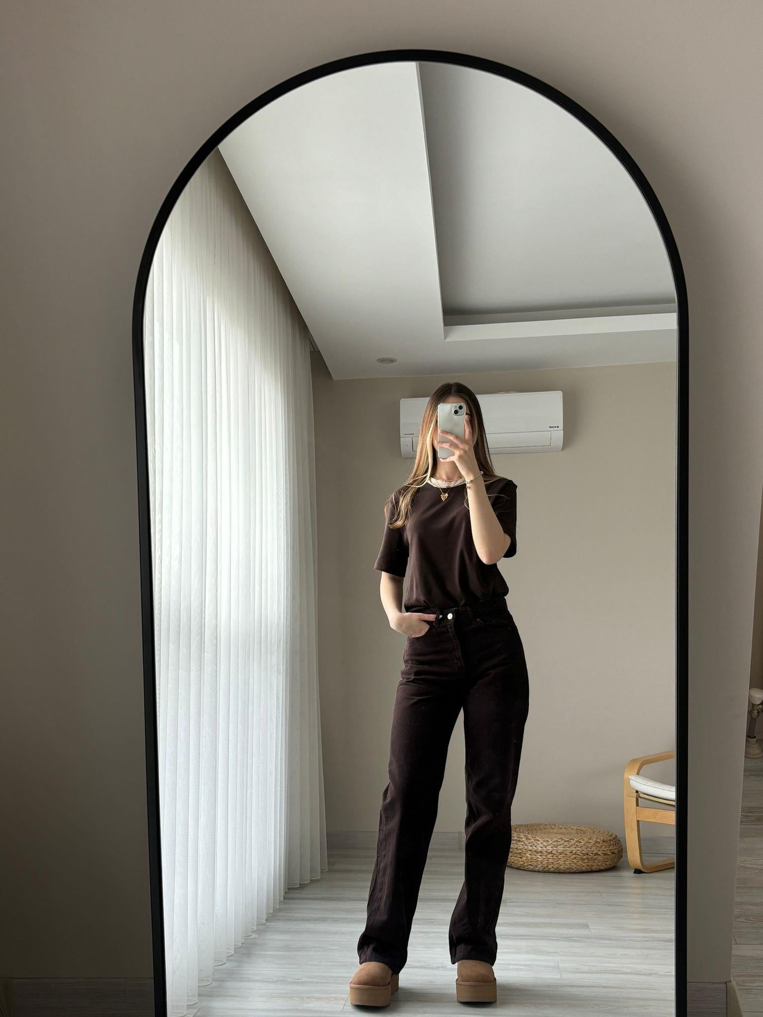 Kahverengi Straight Jean