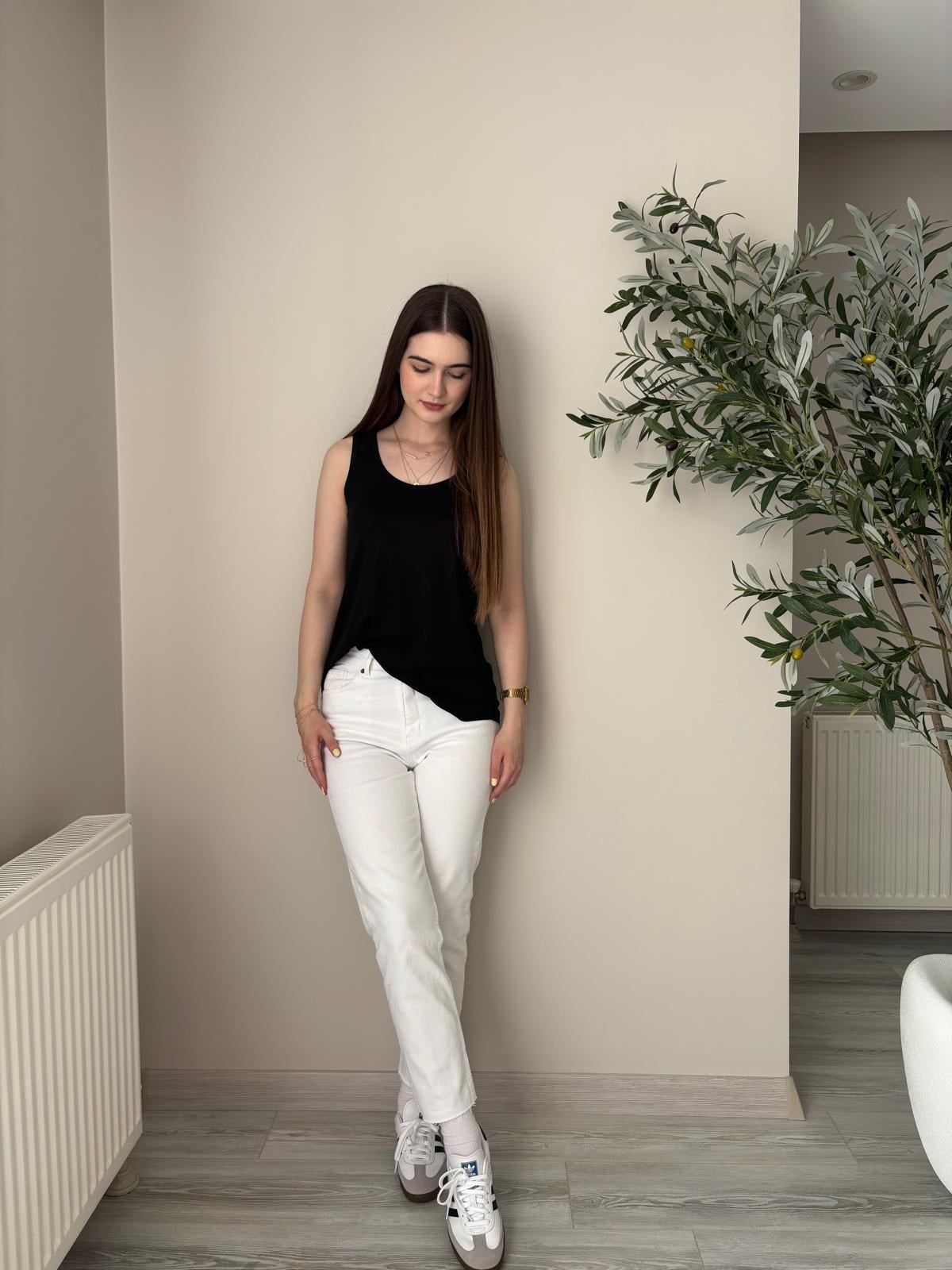 Siyah Premium Modal Kolsuz Atlet