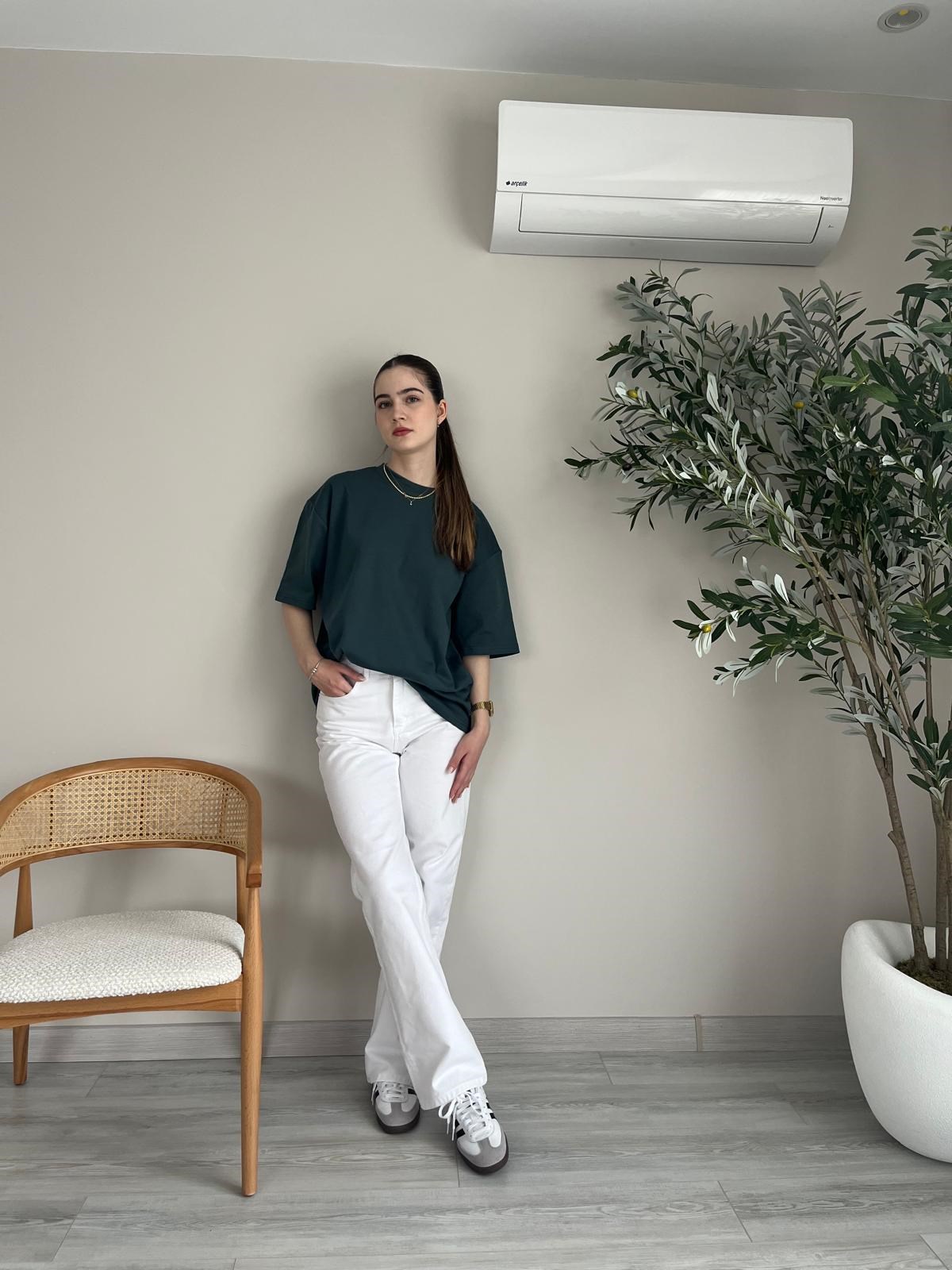 Yeşil MD Oversize T-shirt