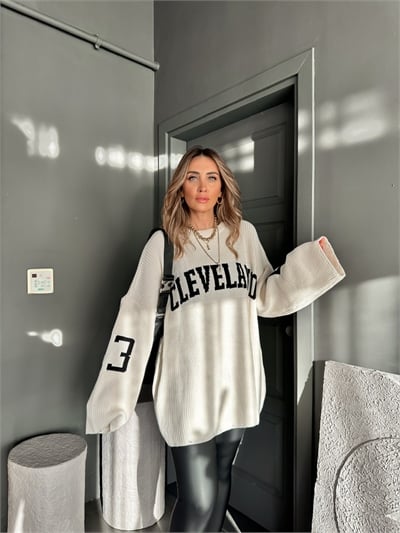 Taş Cleveland Oversize Kazak