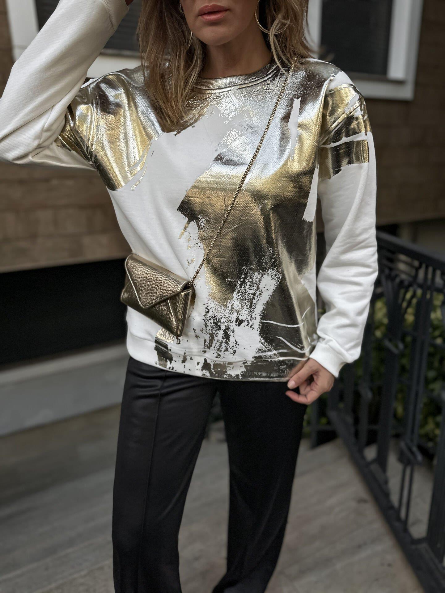 Gold Varak Bask l Sweatshirt