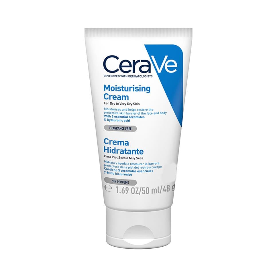 CeraVe Kuru ve Çok Kuru Ciltler için Yağsız Yüz ve Vücut Nemlendirici Krem 50 ml