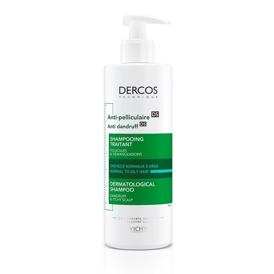 Vichy Dercos Anti-Pelliculaire Anti-Dandruff Normal ve Yağlı Saçlar için Kepek Karşıtı Şampuan 390 ml