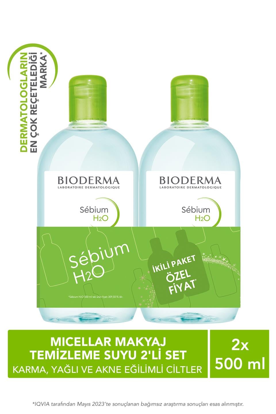 Bioderma Sébium H2O 500 ml İkiz Kofre