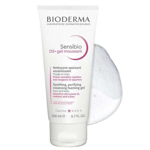 Bioderma Sensibio DS+ Hassas Ciltler Yağlı Pullanma Karşıtı Arındırıcı Temizleme Jeli B6 Vitamini 200 ml