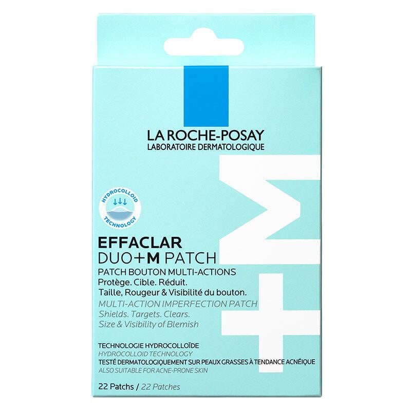 La Roche-Posay Effaclar Duo+(M) Patch Sivilce Karşıtı Bant, 420 Mikron Ultra İnce Hidrokolloid İçeren Bantlar, 22 Adet