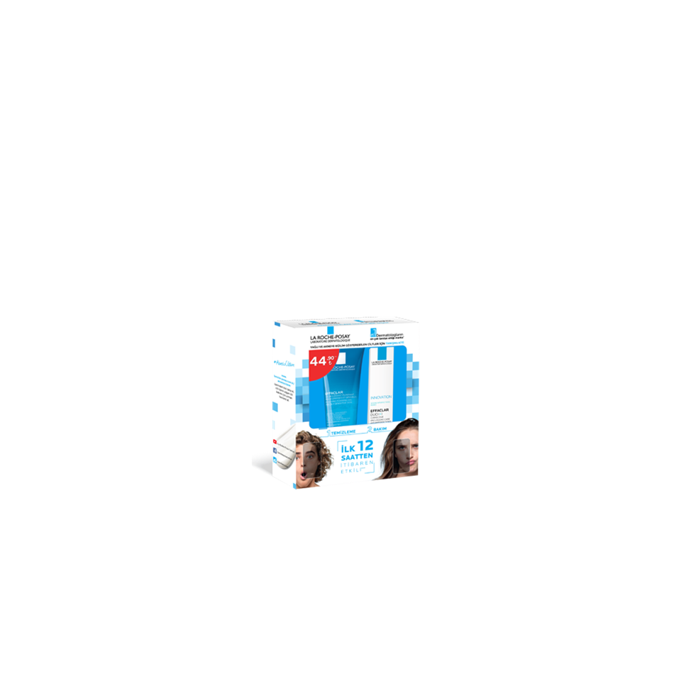 La Roche-Posay Effaclar Gel 50 ml + La Roche-Posay Effaclar Duo+ 15 ml Akneye Eğilimli Ciltler için Tanışma Kiti