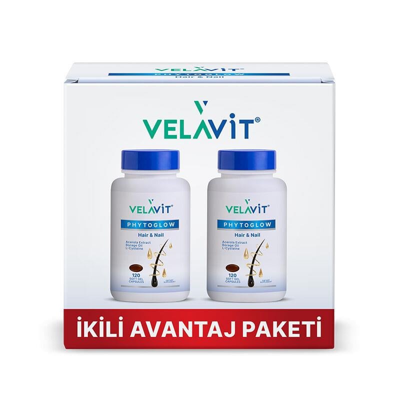 Velavit® Phtoglow Hair&Nail 120 Softgel İkili
