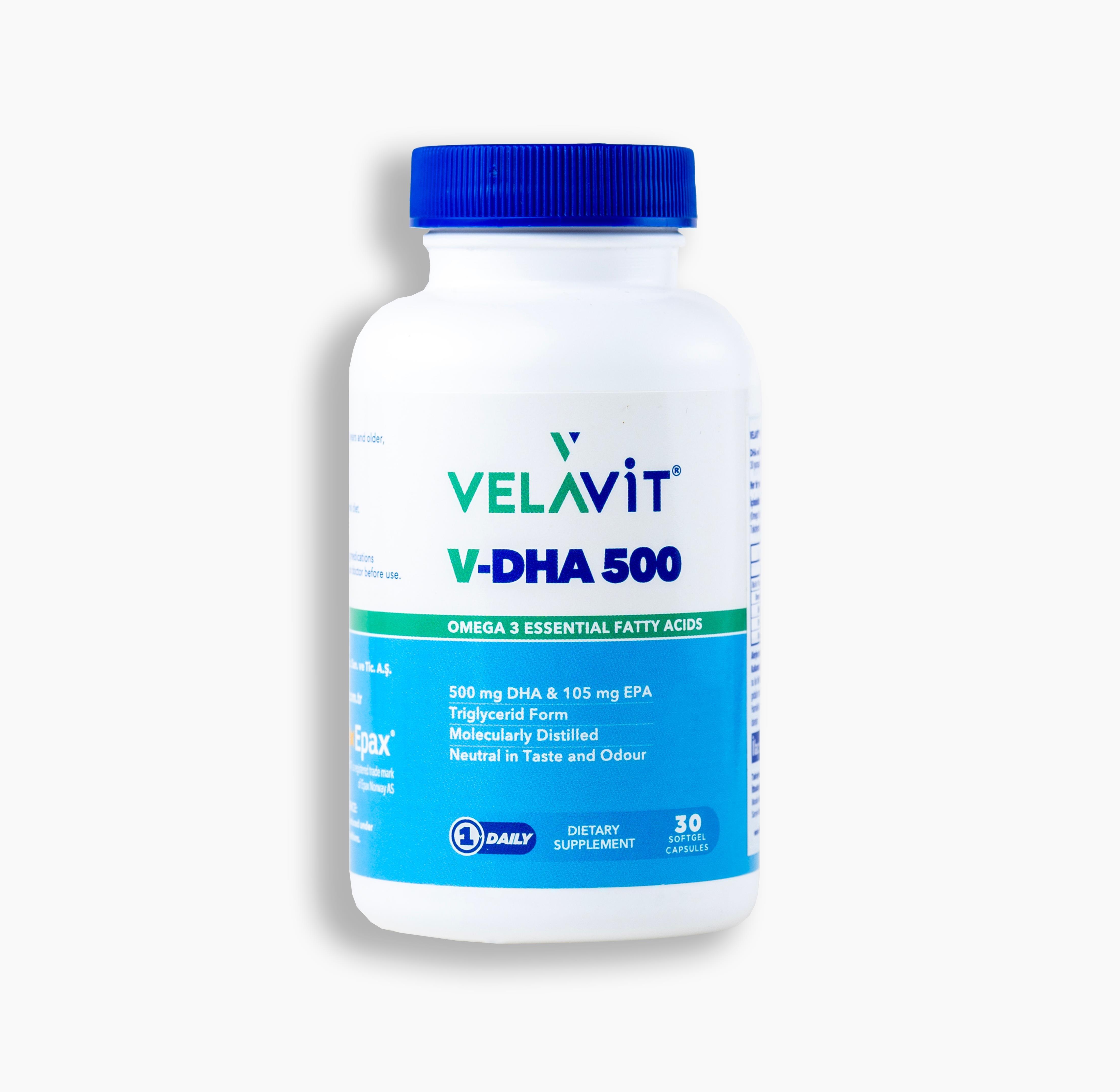 Velavit® V-Dha 500mg 30 Kapsül