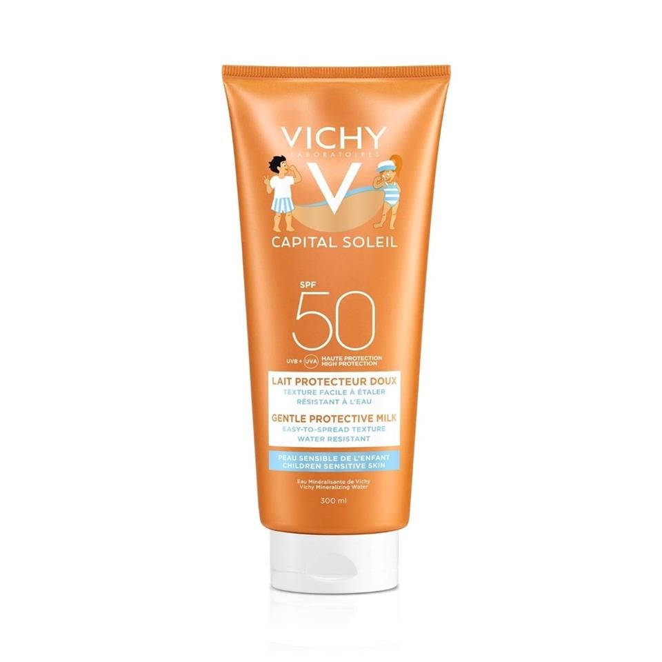 Vichy Ideal Soleil SPF50+ Çocuklar için Yüz ve Vücut Güneş Sütü 300 ml