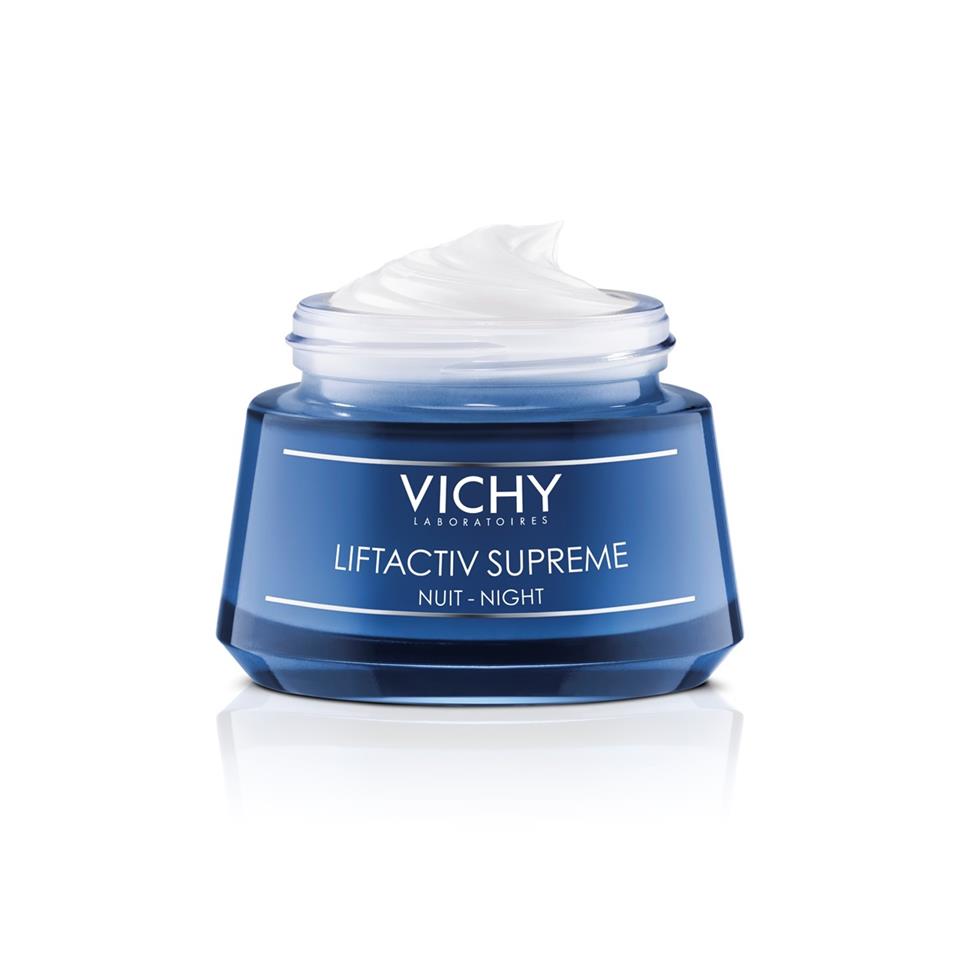 Vichy Liftactiv Supreme Tüm Ciltler için Yaşlanma Karşıtı Derin Kırışıklık Giderici Sıkılaştırıcı Gece Bakım Kremi 50 ml