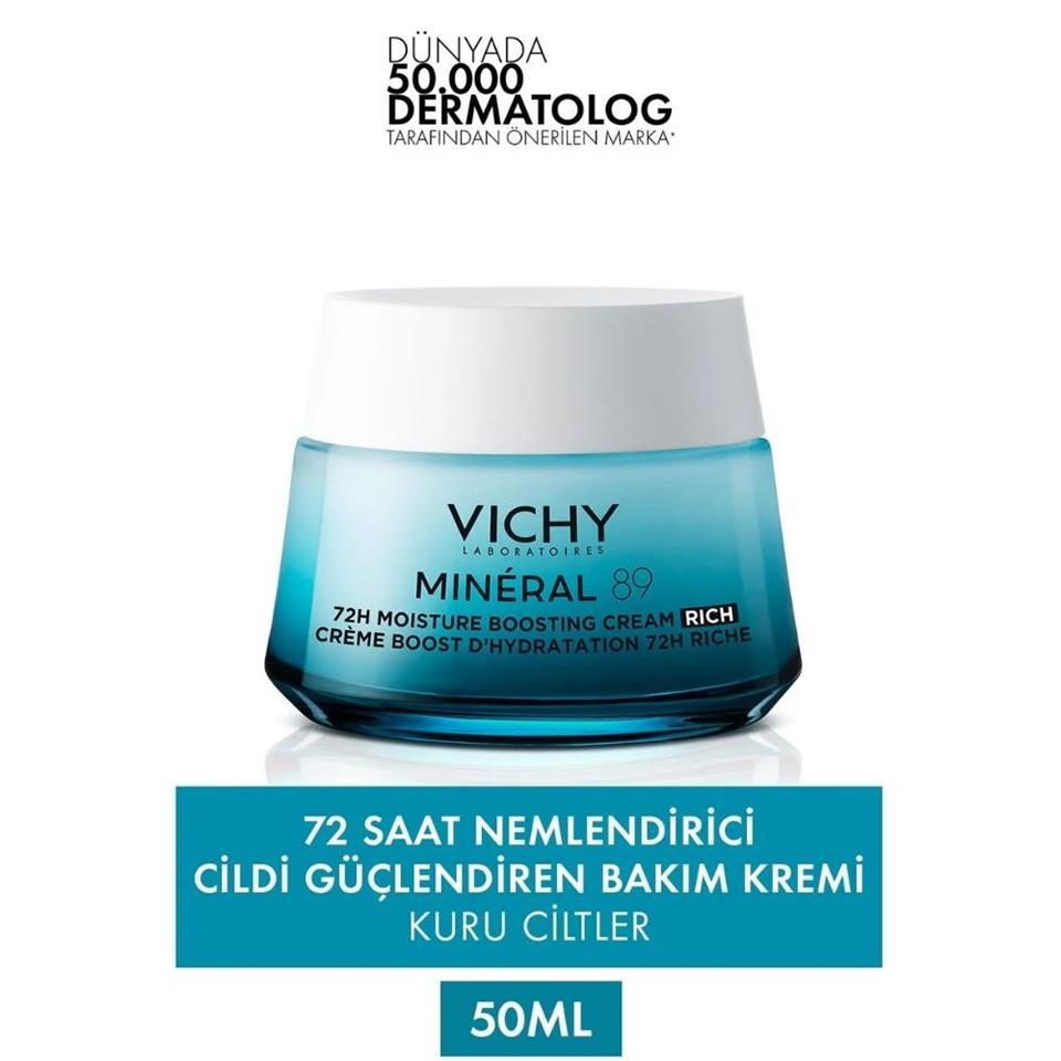 Vichy Mineral 89 Rıch Kuru Ciltler İçin Nemlendirici Krem 50 Ml