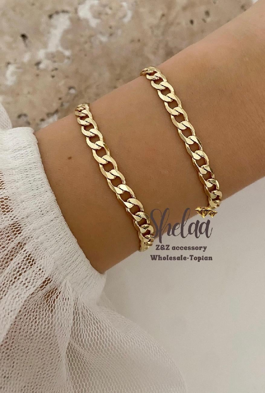 10622 14K Altın Renk Kuyumcu Model Xuping Bileklik