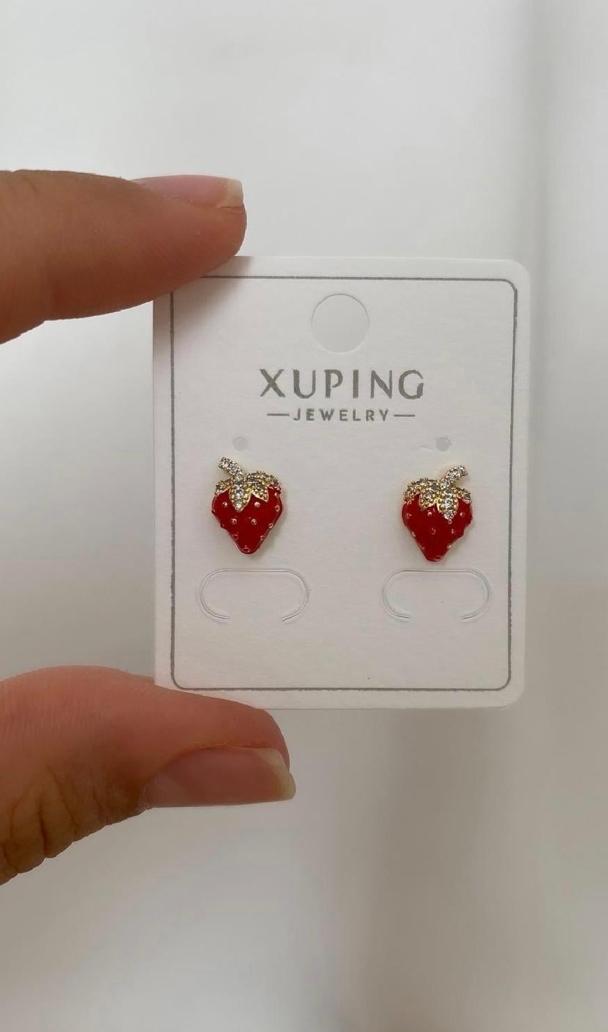 18954 14K Altın Renk Kuyumcu Model Xuping Küpe