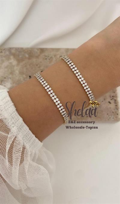 10630 14K Altın Renk Kuyumcu Model Xuping Bileklik