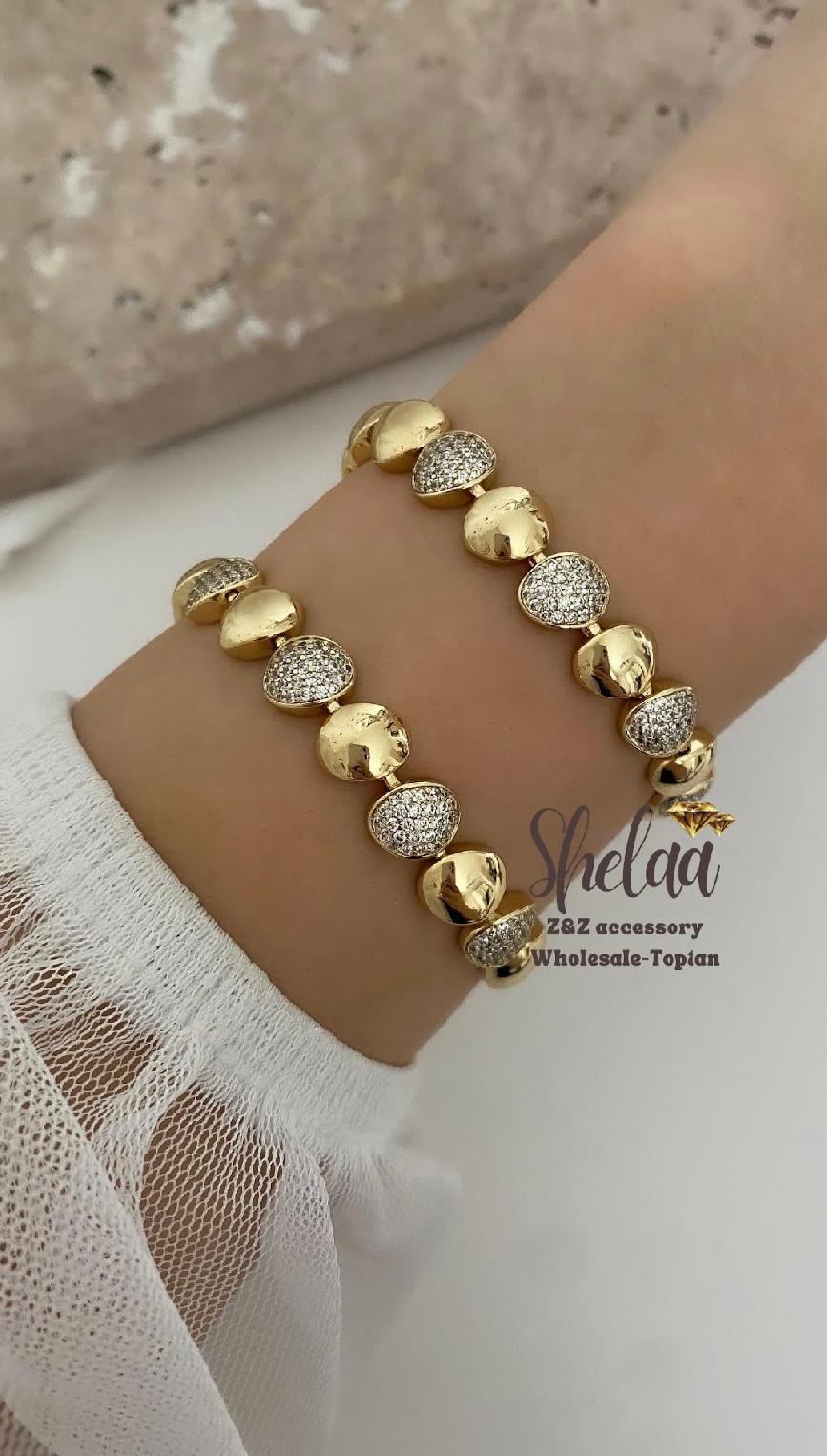 10788 14K Altın Renk Kuyumcu Model Xuping Bileklik