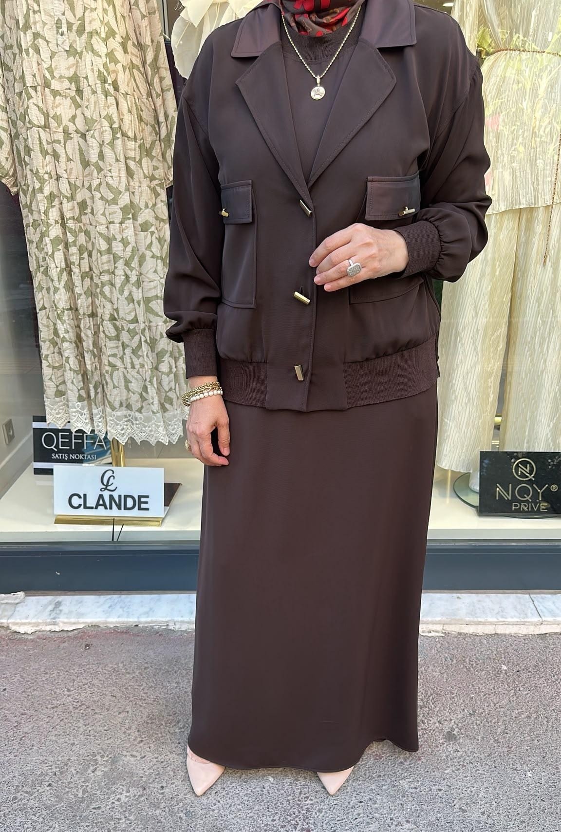 MÜSEMMA CEKET ELBİSE DAMLA TAKIM
