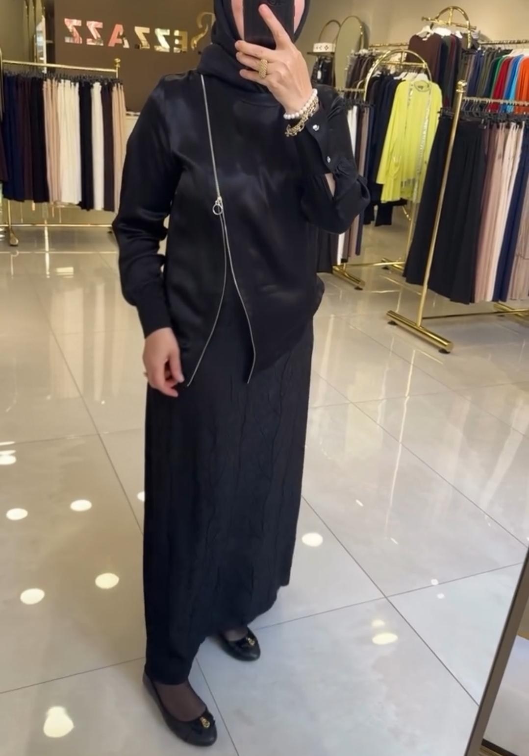 NQY PRIVE FERMUAR DETAY ELSA ELBİSE