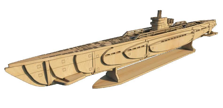 Type IX-U Denizaltı Maketi | İleri Seviye