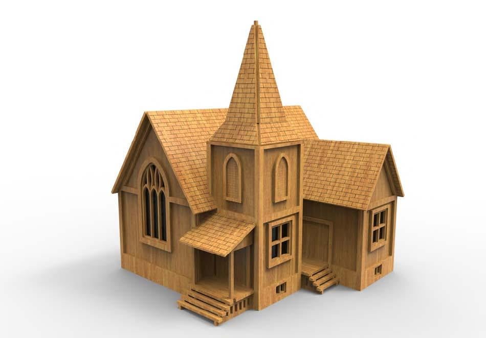 İleri Seviye EvlerAlabama Kilisesi Ev Maketi | İleri Seviye3D Sergi