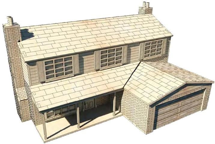 İleri Seviye EvlerAmerikan Baba Evi Ev Maketi | İleri Seviye3D Sergi